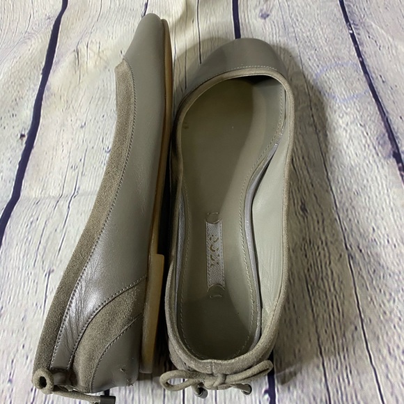 Ecco Gray Leather & Suede Ballet Flats Size 36 (6) - Picture 8 of 12